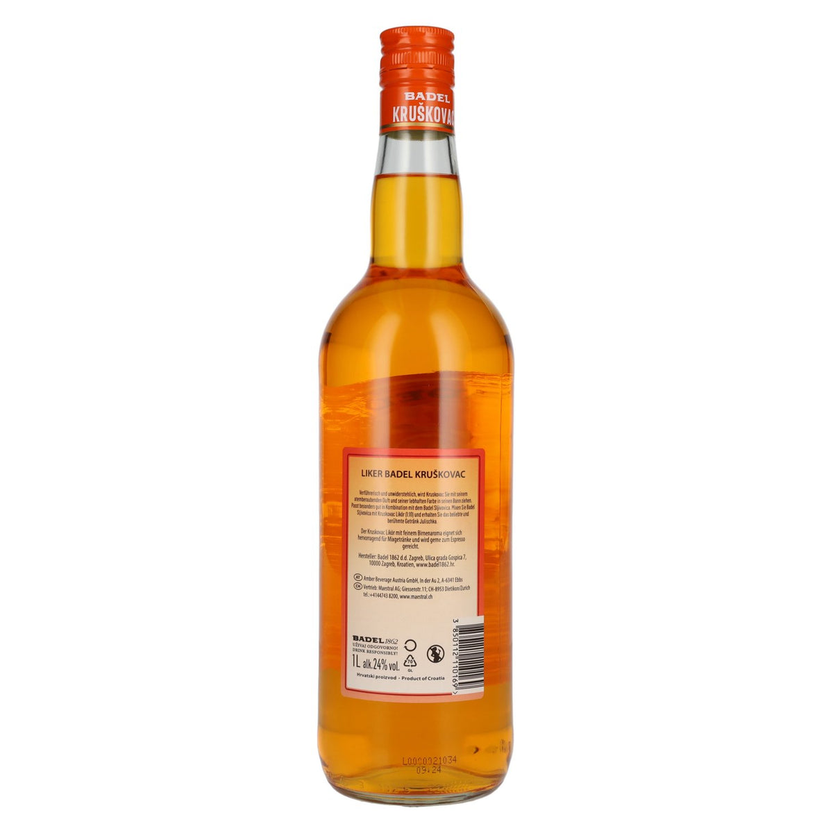 Badel Kruškovac perenlikeur 24% vol. 1 l