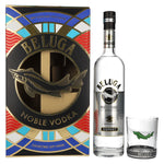Beluga Noble Vodka EXPORT Montenegro 40% vol. 0,7 l in geschenkverpakking met glas