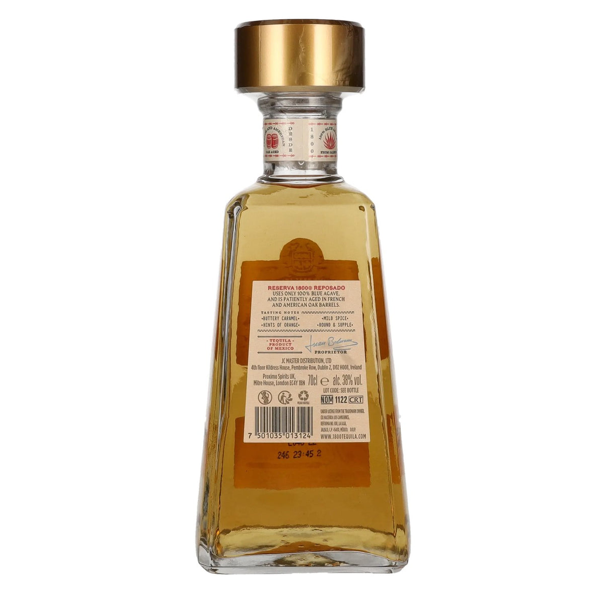 1800 Tequila Reserva REPOSADO 100% agave 38% vol. 0,7 l
