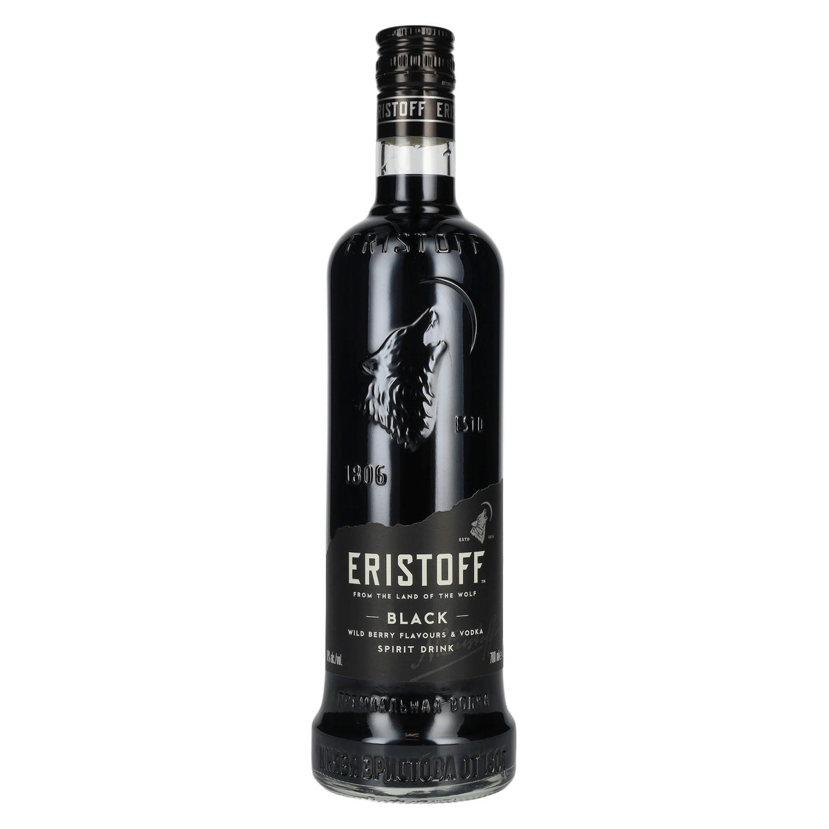 Eristoff Black Wild Berry Flavours &amp; Vodka 18 % vol. 0,7 l