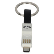 Jim Beam-sleutelhanger met USB-kabel