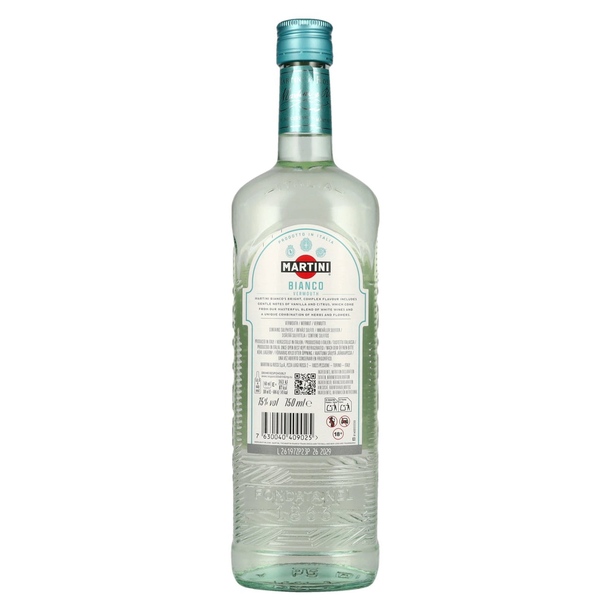 Martini L'Aperitivo BIANCO Vermouth 15% ABV 0.75 l