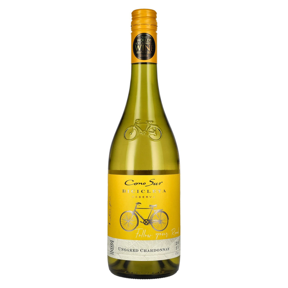 Cono Sur Bicicleta Reserva Chardonnay non boisé 2025 12,5 % vol. 0,75 l