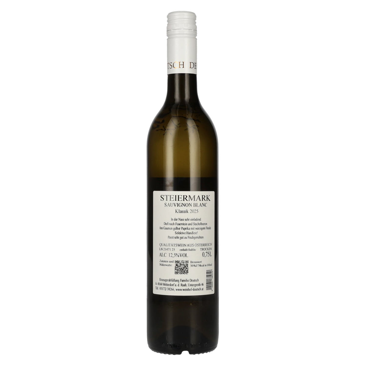 Duitse Sauvignon Blanc Klassik Steiermark 2025 12,5% vol. 0,75 l
