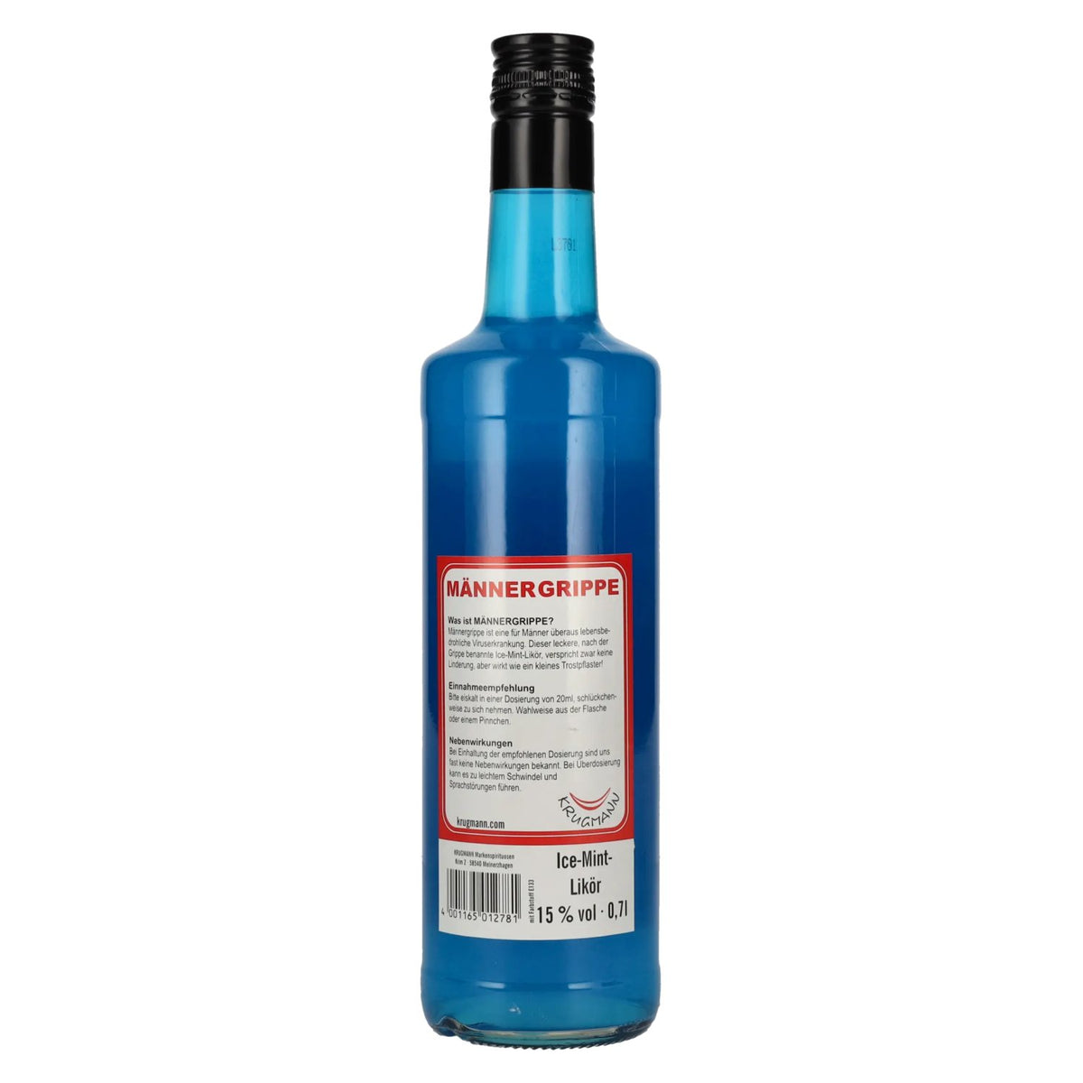 Krugmann MÄNNERGRIPPE Liqueur à la menthe glacée 15 % vol. 0,7 l