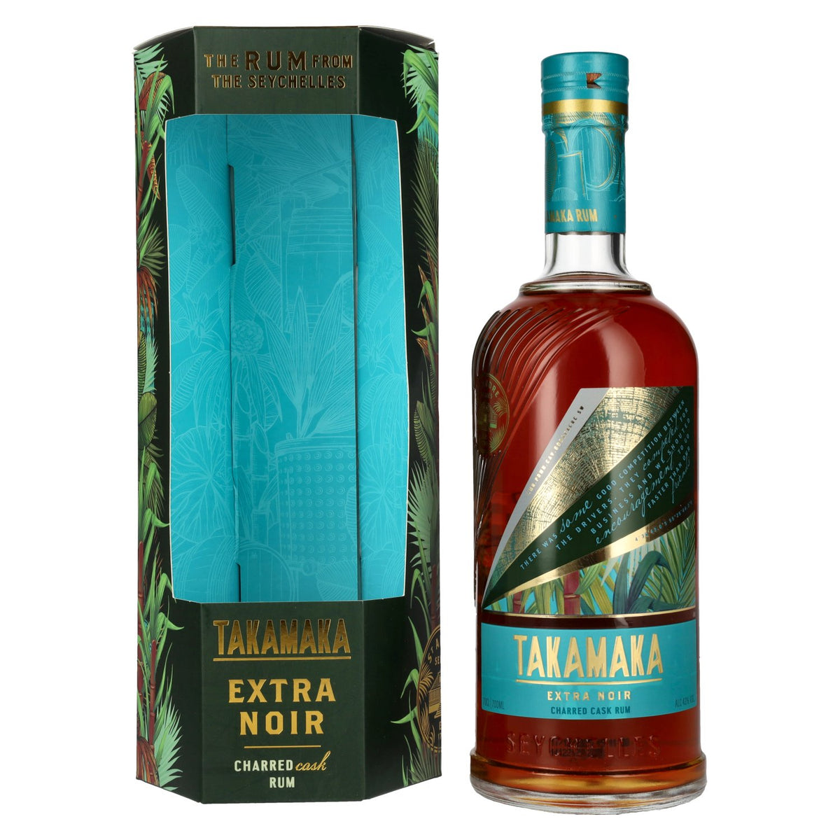 Rhum Takamaka EXTRA NOIR 43 % vol., 0,7 l, dans un coffret cadeau