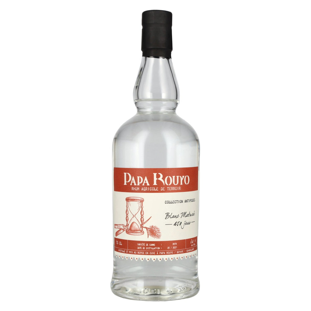 Papa Rouyo Blanc Maturé Antipodes Rhum Agricole 64% vol. 0,7 l