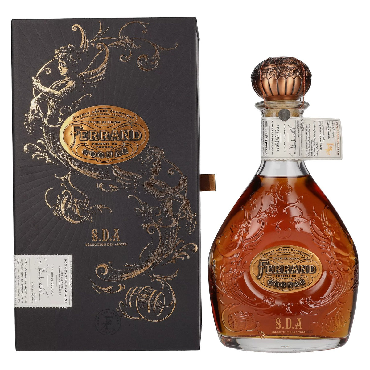 Cognac Ferrand Sélection des Anges Grander Champagne 1er Cru de Cognac 41,8% Vol. 0,7l in geschenkverpakking