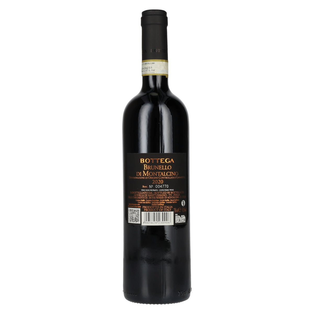 Bottega BRUNELLO DI MONTALCINO DOCG 2020 14,5% vol. 0,75l