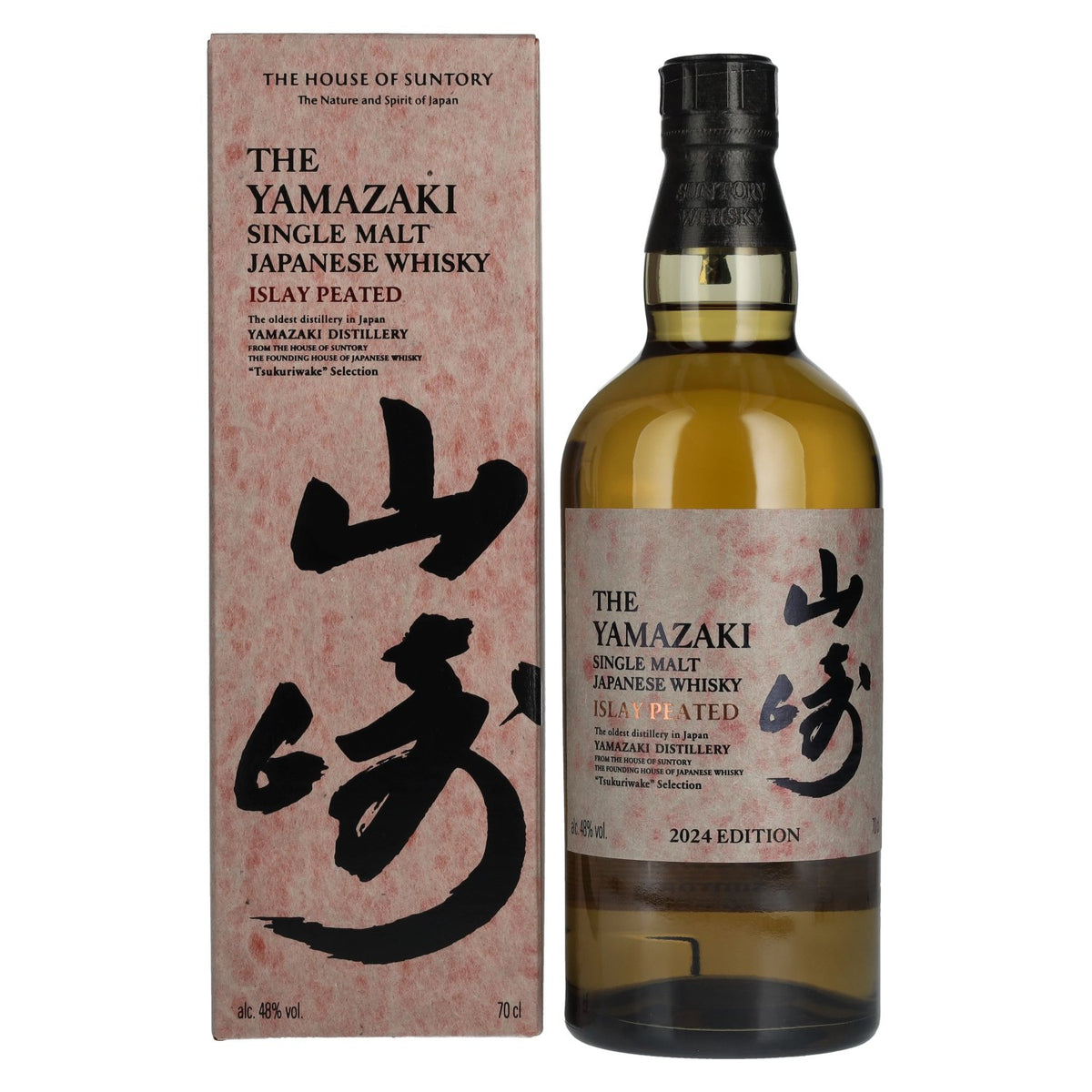 Suntory The Yamazaki ISLAY PEATED Tsukuriwake Selection Single Malt Japanese Whisky 2024 48% ABV 0.7l in a gift box