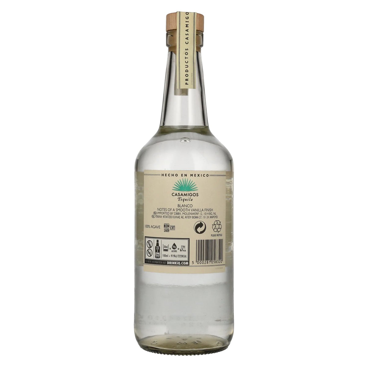 Casamigos Tequila Blanco 100% Agave Azul 40% ABV 0.7l
