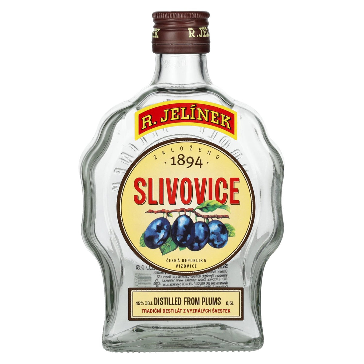 R. Jelínek Slivovice Plum 45% vol. 0,5 l