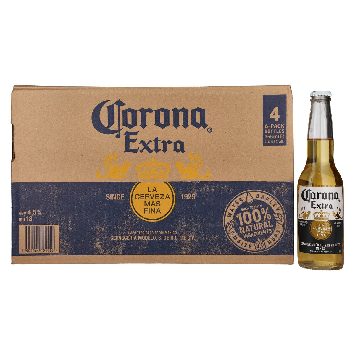Corona Extra 4,5 % vol. 4 x 6 x 0,355 l