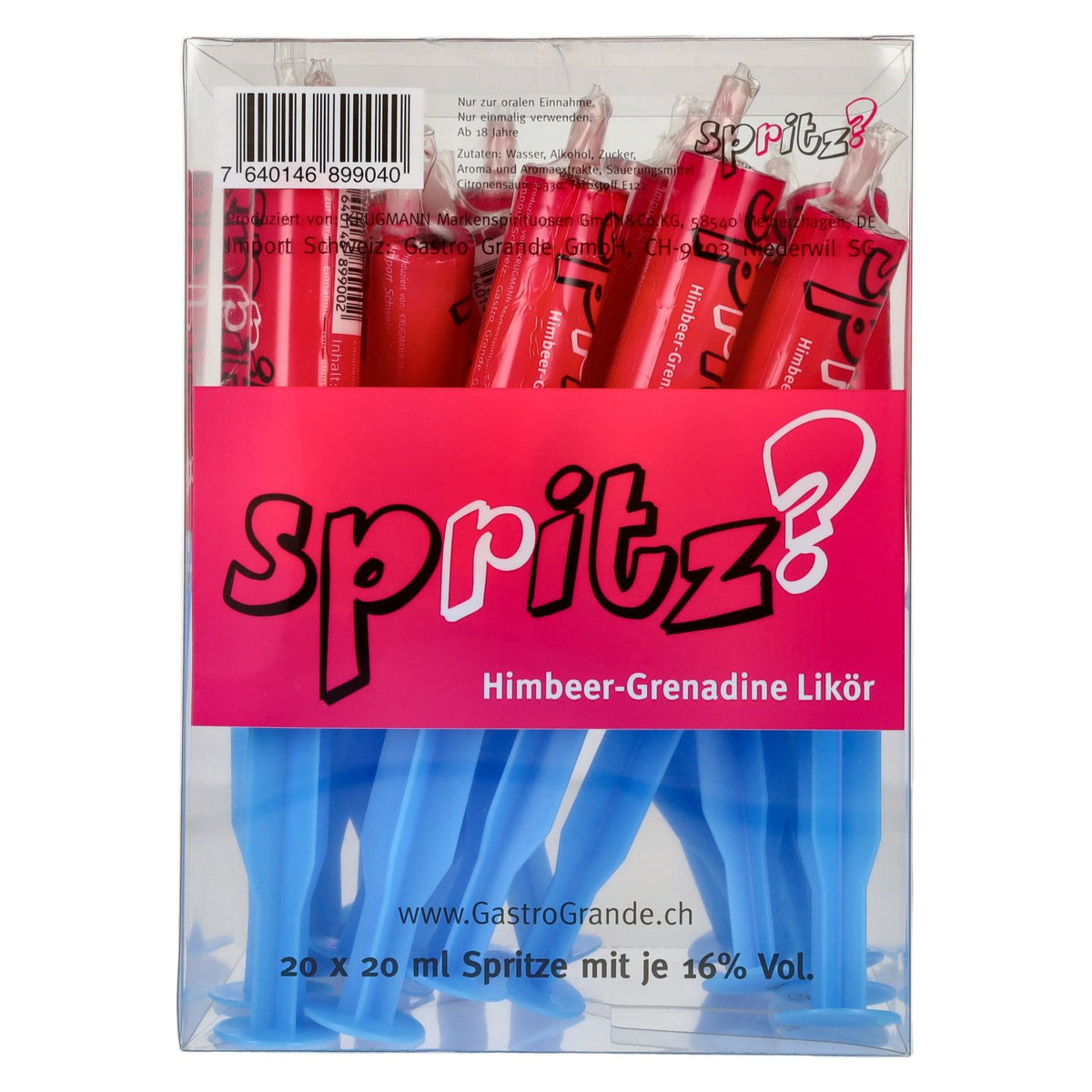 Krugmann Spritz frambozen-grenadine likeur 16% vol. 20 x 0,02 l PET