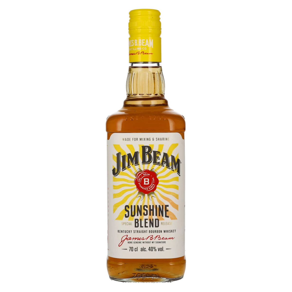 Jim Beam Kentucky Straight Bourbon Whisky Sunshine Blend 40% ABV 0.7l