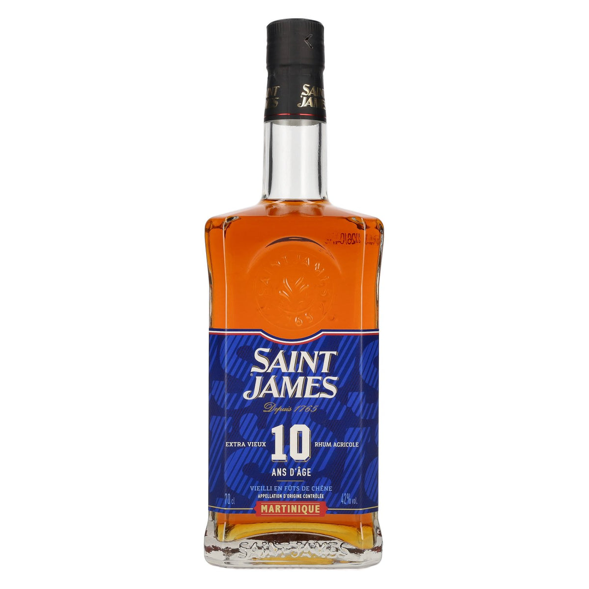 Saint James 10 ANS D'ÂGE Extra Vieux Rhum Agricole Martinique AOC Série Limitée 2025 42% vol. 0,7 l