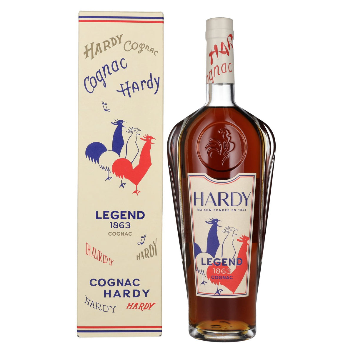 Hardy Cognac LEGEND 1863 40% vol. 0,7 l in geschenkverpakking