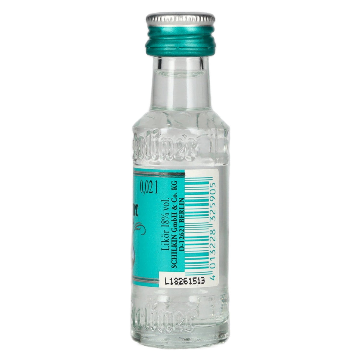 Berliner Luft DER FRISCHE Liqueur de menthe poivrée 18 % vol. 24 x 0,02 l