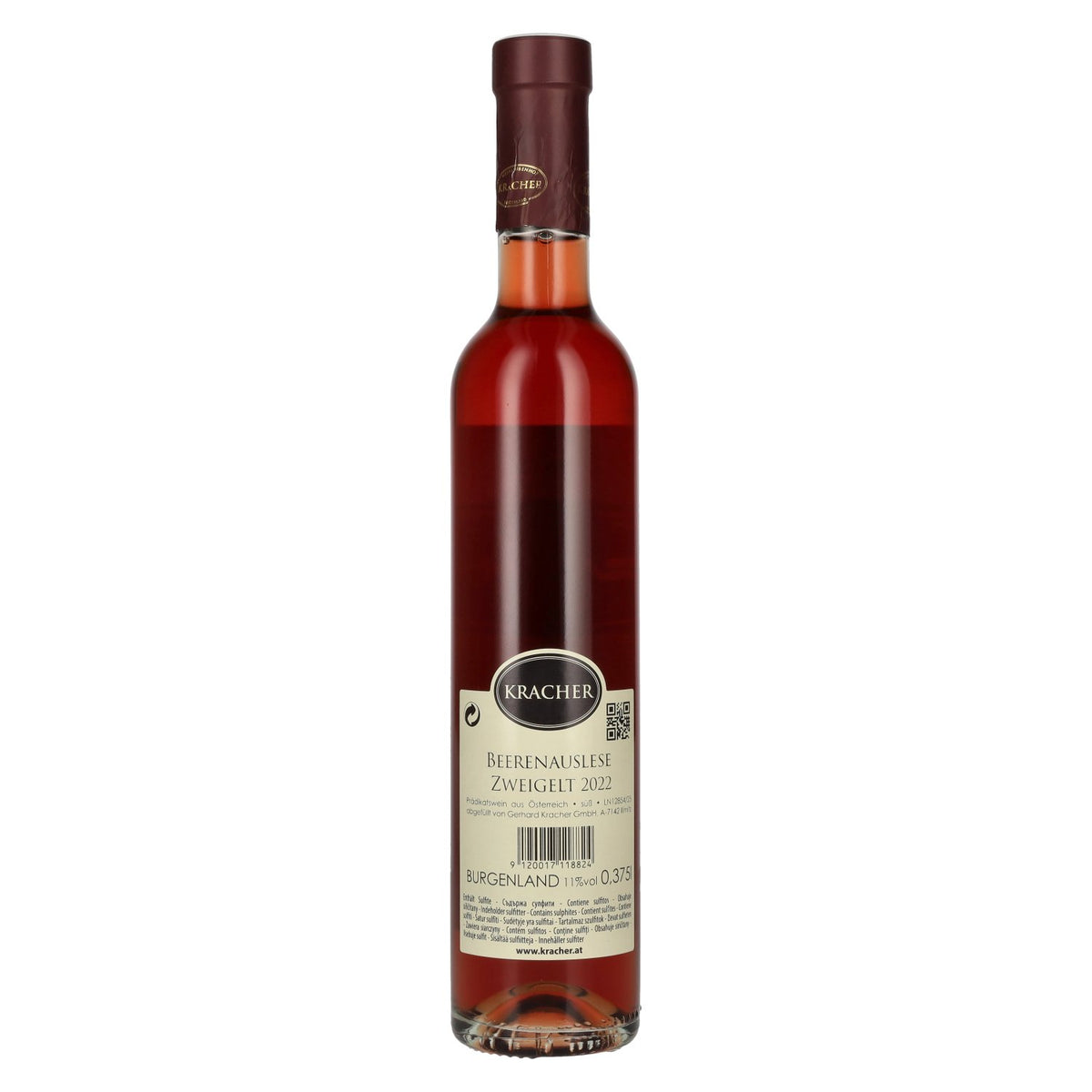 Kracher Beerenauslese Zweigelt 2022 11% vol. 0,375 l