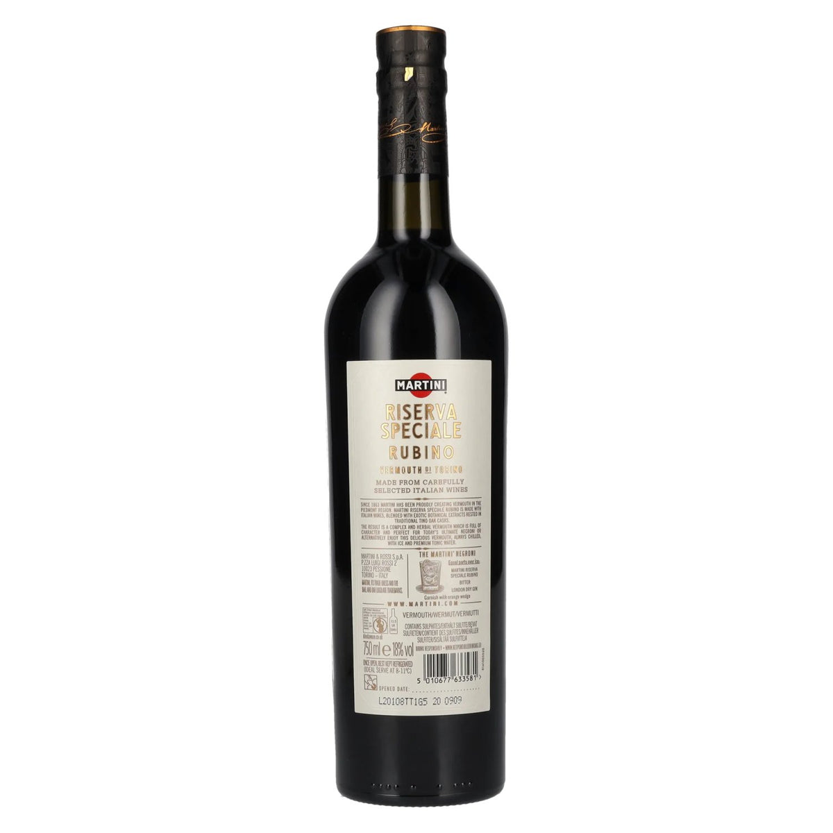 Martini Riserva Speciale RUBINO Vermouth di Torino 18% ABV 0.75 l