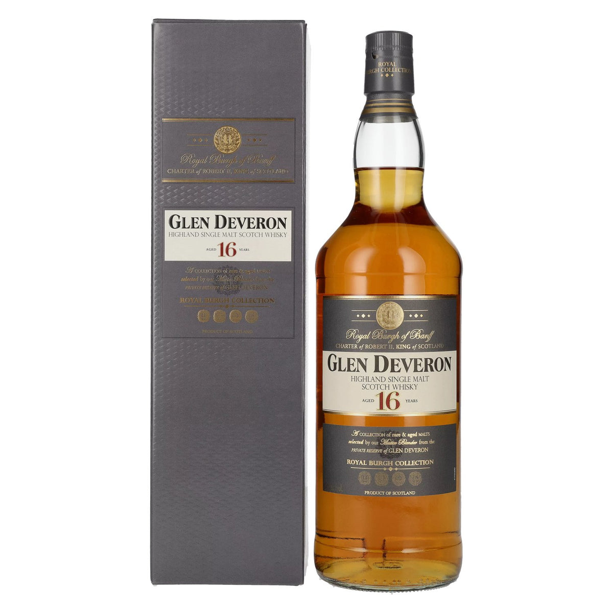 Glen Deveron 16 Years Old Highland Single Malt 40% vol. 1 l in geschenkverpakking