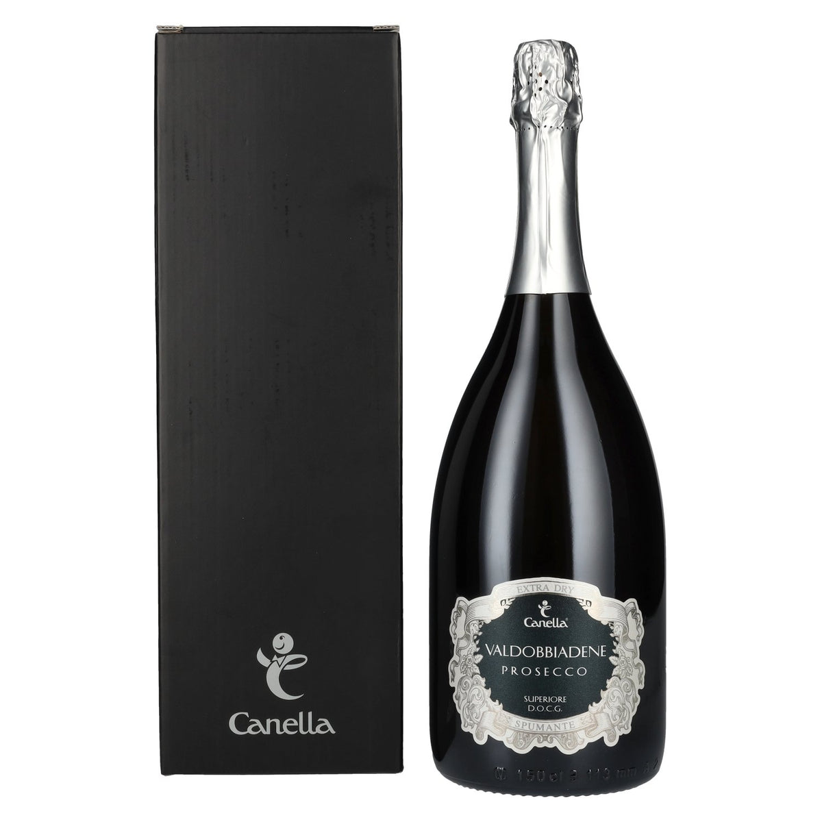 Canella Valdobbiadene Prosecco Superiore Millesimato Extra Dry DOCG 2023 11% vol. 1,5 l in geschenkverpakking