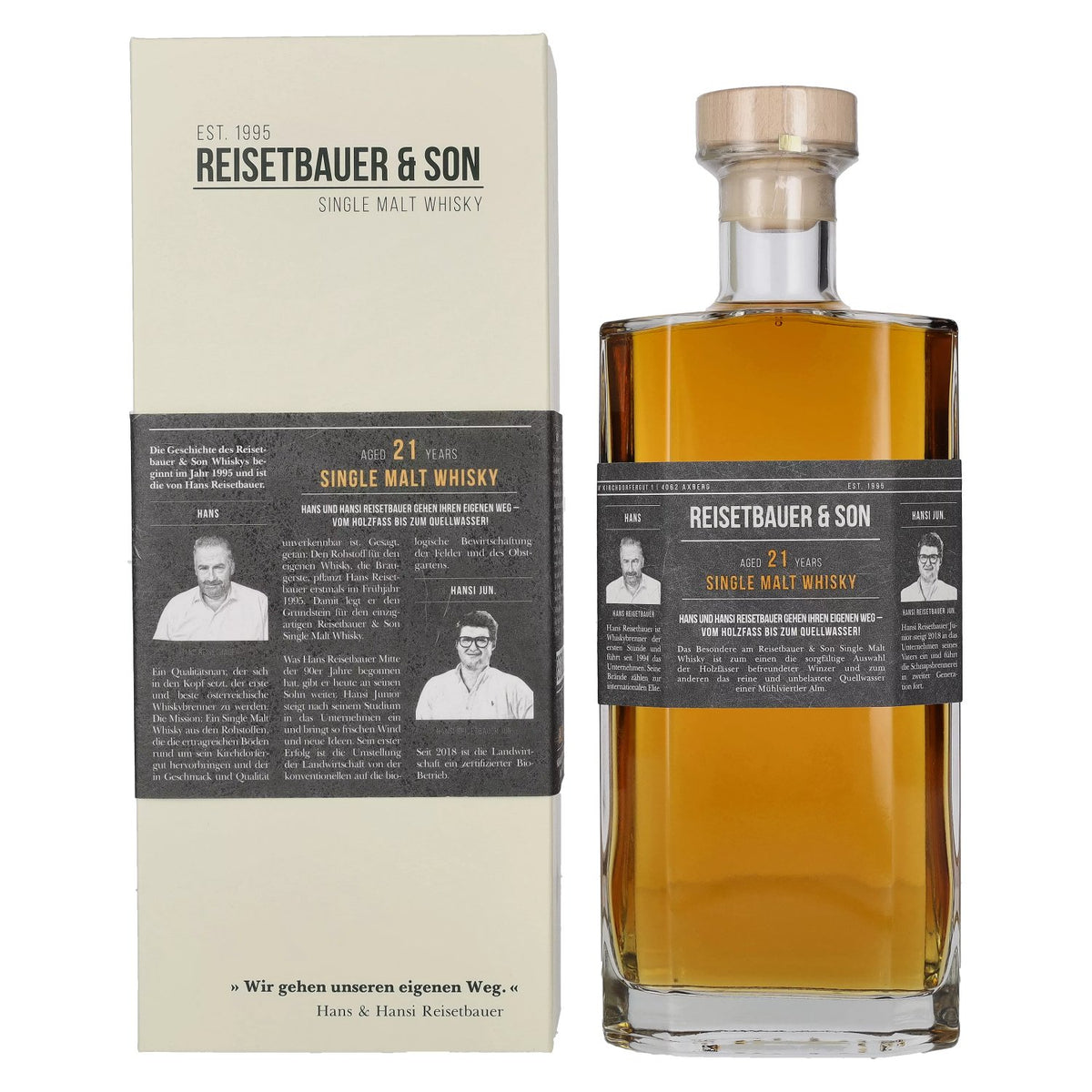 Reisetbauer &amp; Son 21 Years Old Single Malt Whisky 48% Vol. 0,7l in gift box