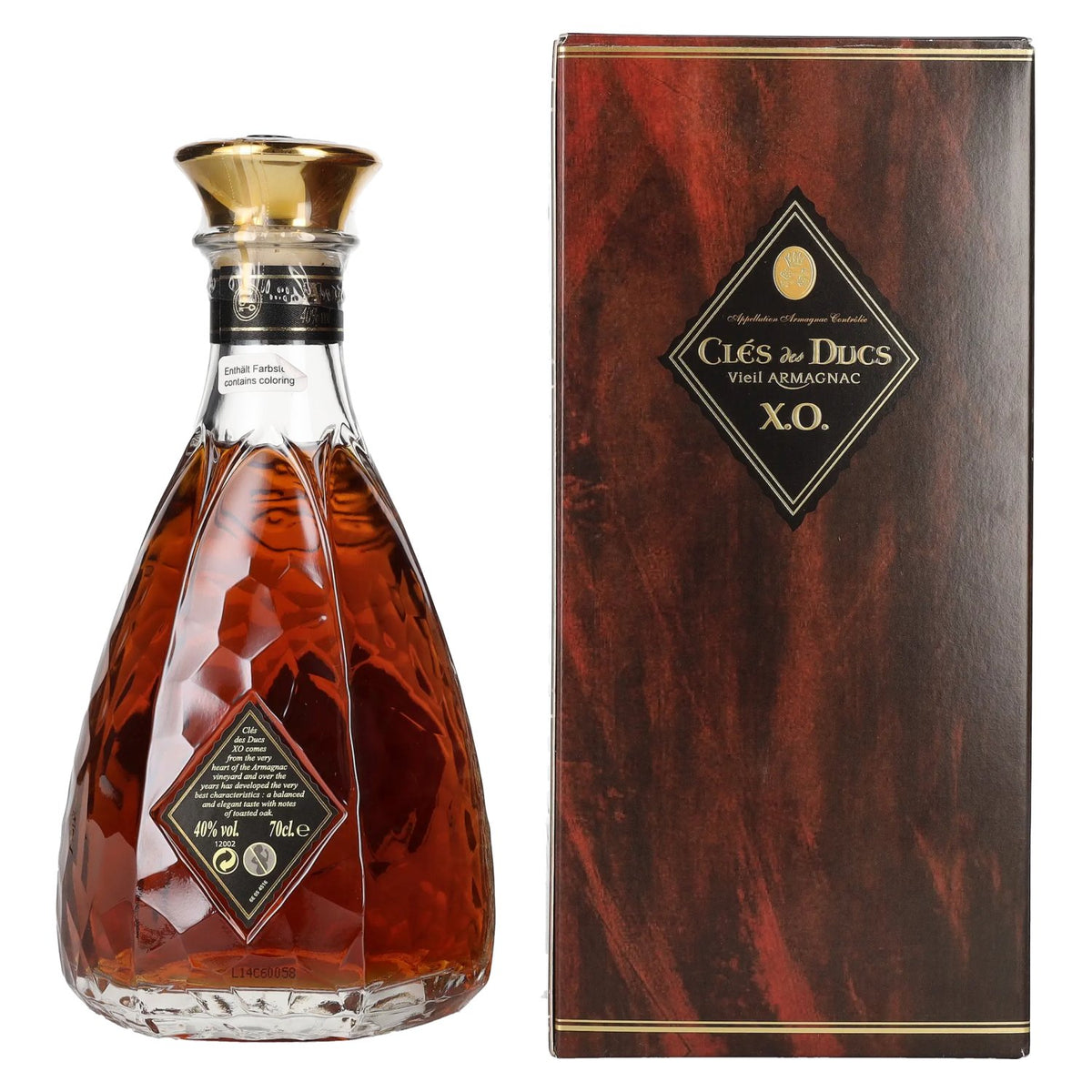 Clés des Ducs Vieil Armagnac X.O. 40% Vol. 0,7l in geschenkverpakking