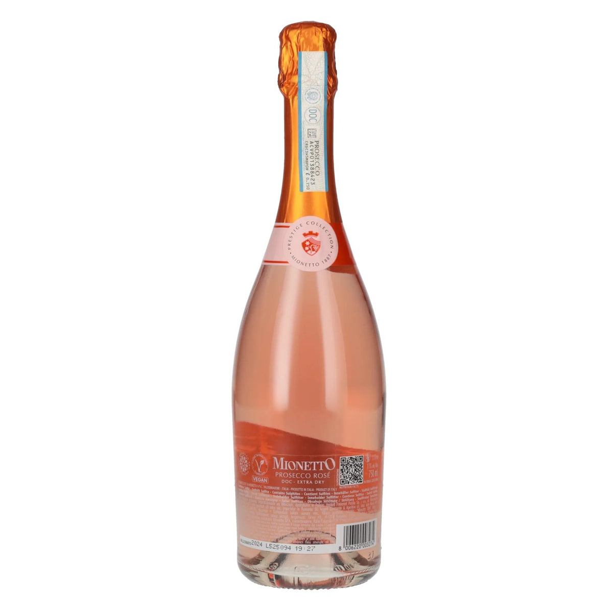 Mionetto Prosecco Rosé Extra Dry Millesimato DOC 2024 11% vol. 0,75 l