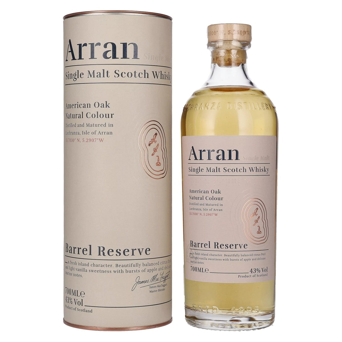 Arran Single Malt American Oak BARREL RESERVE 43% Vol. 0,7l in Geschenkbox