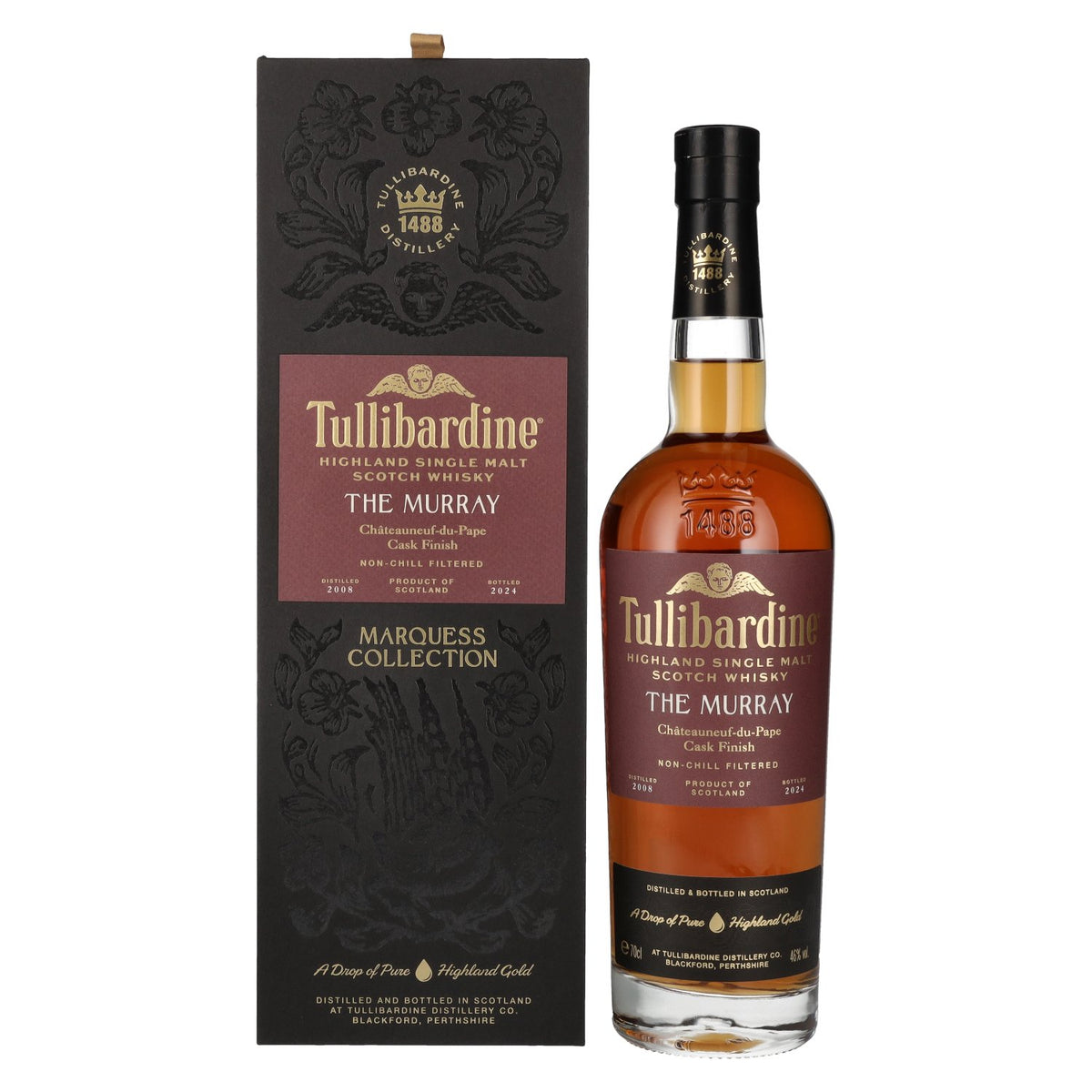 Tullibardine THE MURRAY The Marquess Collection Châteauneuf-du-Pape Finish 2008 46% vol. 0,7 l in geschenkverpakking